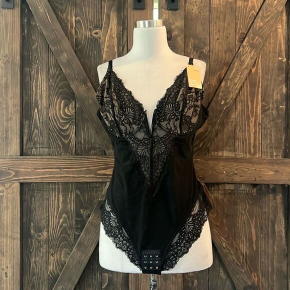 Popilush Lace Shapewear Bodysuit Tummy Control Backless V Neck Thongs Sh… - Picture 6 of 16